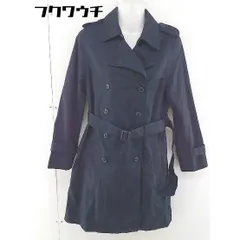 ■ ◎ mysty woman ミスティウーマン ウエストベルト付き トレンチ コート サイズM ネイビー レディース  【中古】 【1112080005208】のサムネイル