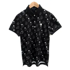 【美品】【L】23区♡オンワード樫山 総柄 ゴルフウェア メンズ 大人気につき追加生産決定！》【MEN】【吸水速乾/UVカット