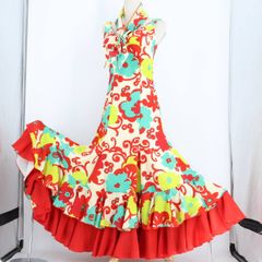 美品 日本製 フラメンコ衣装 ツーピース】マキコスチューム