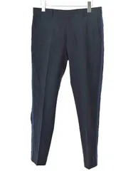 John UNDERCOVER ジョンアンダーカバー 17SS Pe縮絨側章スリムスラックスパンツ ネイビー 3のサムネイル