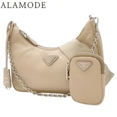 PRADA(プラダ) Re-Edition 2005 Re-Nylon バッグ ショルダー 肩掛け 斜め掛け ナイロン サンドベージュ シルバー金具 1BH204_R064_F0F24_V_V9L レディース 40802109297【中古】【アラモード】