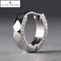 【新品】ライオンハート LION HEART “THE EDGE”エングレイブ カッティングフープピアス スペシャルパッケージ/サージカルステンレス（金属アレルギー対応）03EA055BOX【国内正規品】