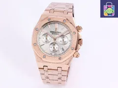 AP オーデマ ピゲ Audemars Piguet【メンズクォーツクロノグラフ】41mm フロストゴールドケース - 6針機能＆耐摩耗ガラス｜本日限定WTO｜新品未使用-WTO輸入2-WTO店名をご確認ください-LGI35