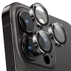 【新着商品】スペースブラック カメラレンズカバー 14プロ/14プロマックス用 アイフォン 高透過率 耐衝撃 キズ防止 カメラ保護 アルミ合金製 9Hガラス カメラカバー Max用 14Pro/14Pro iPhone カメラフィルム