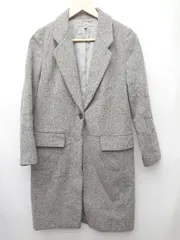 ◇ ⊇ A day in the life UNITED ARROWS ウール 長袖 チェスター　コート サイズ36 グレー レディース P  【1411070000972】