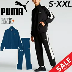  プーマ ジャージ メンズ 上下 PUMA CORE HERITAGE MX ジャケット ロングパンツ セットアップ トラックスーツ ジャージー 吸水速乾 ドライ 男性 トレーニング スポーツ　メンズウエア 上下組  テーパード /683584-683585