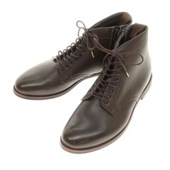 【中古】オルゴ HORUGO レザー レースアップ ブーツ ダークブラウン【サイズ42】【メンズ】