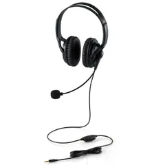 両耳大型4極有線ヘッドセット ELECOM エレコム HS-HP02STBK　【佐川急便にて５営業日以内発送】