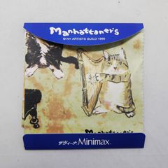 メガネ拭き 【 マンハッタナーズ ワインピングクロス MAN-11 】 Manhattaner's (マンハッタナーズ） めがね拭き スマホ拭き クリーナー クロス 猫 ねこ