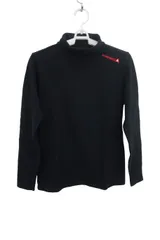 le coq sportif(ルコックスポルティフ) 長袖モックネックシャツ 黒 レディース M ゴルフ用品 2505-0344 中古