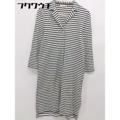 ◇ SEVENDAYS=SUNDAY セブンデイズ サンデイ ボーダー 長袖 膝下丈 ワンピース アイボリー ネイビー レディース 【中古】 【1104280010984】のサムネイル