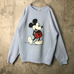 70s 80s USA製 Disney 白足ミッキー スウェット 神サイズ - メルカリ