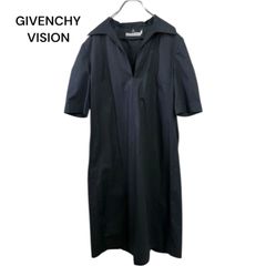 ジバンシィ GIVENCHY VISION ワンピース ブラック　スキッパー　襟 黒 シャツワンピース