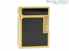 デュポン　S.T.Dupont　ライン1S ショート　ローラーガスライター　都彭　イエローゴールド ブラック　漆