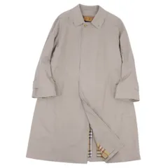 美品 バーバリー ロンドン BURBERRY LONDON コート ステンカラーコート バルマカーンコート ライナー付き アウター メンズ 92-170-5(M相当) ベージュ
