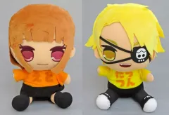 【中古】ぬいぐるみ 全2種セット おすわりBIGぬいぐるみ4 「カラフルピーチ」
