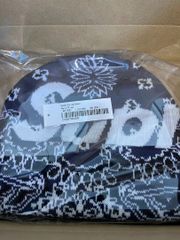Navy Supreme Bandana Big Logo Beanie
