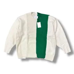 参考上代85800円 未使用品 stein OVERSIZED MULTI PATCHED KNIT オーバーサイズパッチニット セーター ST.711 ホワイト×グリーンのサムネイル
