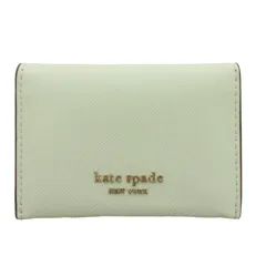 ケイトスペード KATE SPADE new york ニューヨーク スペンサー バイフォールド カードケース 名刺入れ レザー ロゴ金具 緑 グリーン PWR00285 /IR ■GY17のサムネイル