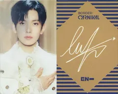 【中古】コレクションカード(男性) ENHYPEN/ヒスン(HEESEUNG)/裏面印刷サイン入り/CD「BORDER ： CARNIVAL(UP ver.)」封入特典レンチキュラーカード