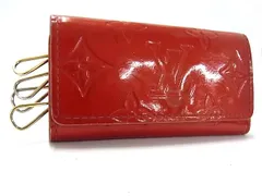 LOUIS VUITTON ルイヴィトン  M91211 モノグラムヴェルニ ミュルティクレ4 4連 キーケース 鍵入れ ルージュ レッド系 DG9222