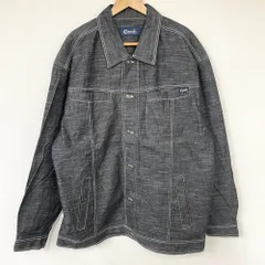 Clench デニム ジャケット ジージャン 色落ち サイズ：MEN'S 3XL位 ブラック
