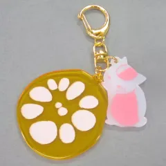【中古】キーホルダー・マスコット(キャラクター) ニャンコ先生(れんこん) アクリルチャーム 「一番くじ 夏目友人帳～ニャンコ先生キッチン～」 F賞