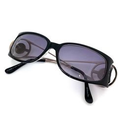 ◆Christian Dior◆クリスチャンディオール スクエア サングラス ロゴ ブラック シルバー