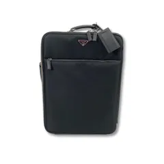 PRADA ナイロン　キャリーバック プラダ テスート ナイロン×レザー キャリーケース ブラック