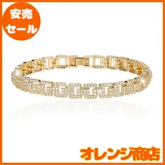 [Richapex] ブレスレット 18金 ゴールド フィルド ジュエリー 女性 バングル AAAクリスタル Czダイヤモンド 18K Yellow Gold Fille