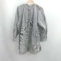 ◇ Θ studio CLIP スタディオクリップ チェック柄 長袖 シャツ チュニック サイズL ブラック系 レディース E  【1501160020659】