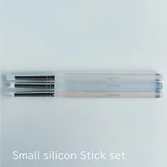 ボンネイル Bonnail スモールシリコンスティックセット 3本 ネイルアートブラシ ネイルブラシ ジェルネイル ネイリスト セルフネイル ミラーアートネイル グミジェル操作 ネイルグッズ ネイル用品 ネイル 新品 送料無料