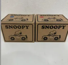 A【未使用・保管品】Peanuts SNOOPY ピーナッツ スヌーピー マグカップ 赤 青 ペア 2点セット 同棲 カップル 食器 日用品