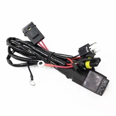 TOKUTOYO 車やバイクなどDC12V仕様 パワーリレーハーネス1式 大電流用スイッチ安定化、耐久性改善に HIDバル