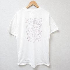 フルーツオブザルーム L/古着 半袖 ビンテージ Tシャツ メンズ 00s 鳥 コットン クルーネック 白 ホワイト 25jul07 中古