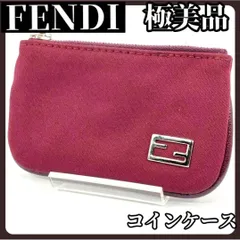 FENDI　フェンディ　ワインレッド　コインケース　キーリング　Fロゴ