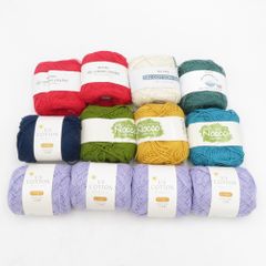 SKIYARN スキーヤーン 毛糸 まとめ売り コットン毛糸 12玉セット UVコットン スキーノッコ スキーコットンクロッシェ 他