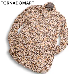 Y2K 00s★ TORNADOMART トルネードマート 通年 薔薇 花柄 フローラル総柄★ 長袖 シャツ Sz.L メンズ 日本製