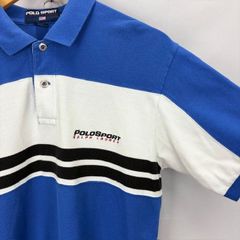 90s POLO SPORT ラガーシャツ ポロシャツ ボーダー 太ピッチ - メルカリ