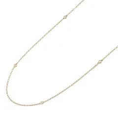 ティファニー TIFFANY＆CO ネックレス バイザヤードネックレス 12PD 首回り91.5cm K18（イエローゴールド） ダイヤモンド バイザヤードネックレス 12PD レディース