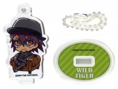 [중고] 아크릴 스탠드·아크릴 패널 스모키·T·토라토루(블랙 슈트) [TIGER & BUNNY×THE 캐릭터 SHOP 미니 아크릴 스탠드]