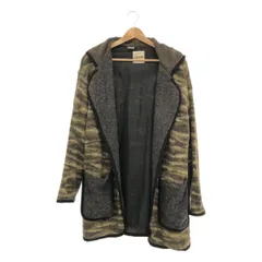 【美品】SADE アウター ジャケット コート カジュアル 長袖 レディース 総柄グリーン 9