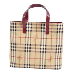 美品 バーバリー ロンドン BURBERRY LONDON バッグ ハンドバッグ トートバッグ チェック柄 カバン レディース ブラウンのサムネイル