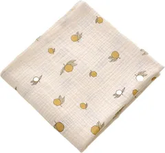 ノーブランド品 おくるみ ガーゼケット ベビー ブランケット 肌掛け 赤ちゃん コットン100％ 吸水 速乾 保温(ホワイト,  100cmx100cm)