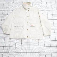 ◇ ⊇ JaVa ジャバ デニム系 長袖 デニムジャケット サイズＭ ベージュ系 メンズ E  【1508200031958】