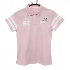 ★特価★【美品】ルコック 半袖ポロシャツ ピンク 袖ライン 胸刺しゅう レディース M ゴルフウェア le coq sportif