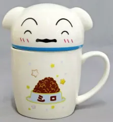 【中古】マグカップ･湯のみ シロ B(ニコニコ) シロのフタ付きマグカップ 「クレヨンしんちゃん」