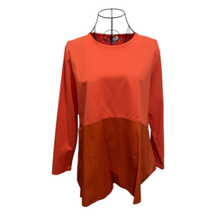 レディース　  トップス  　シャツ/ブラウス(七分/長袖)　FREE SIZE　オレンジ系