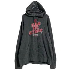 Majestic プリントスウェット パーカー L チャコールグレー マジェスティック スポーツ 裏起毛 古着卸 アメリカ仕入 a702-6785のサムネイル