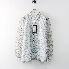 未使用 ボーダーズアットバルコニー BORDERS at BALCONY ORGANDY PRINTED BLOUSE オーガンジーブラウス 36【2400014448740】のサムネイル
